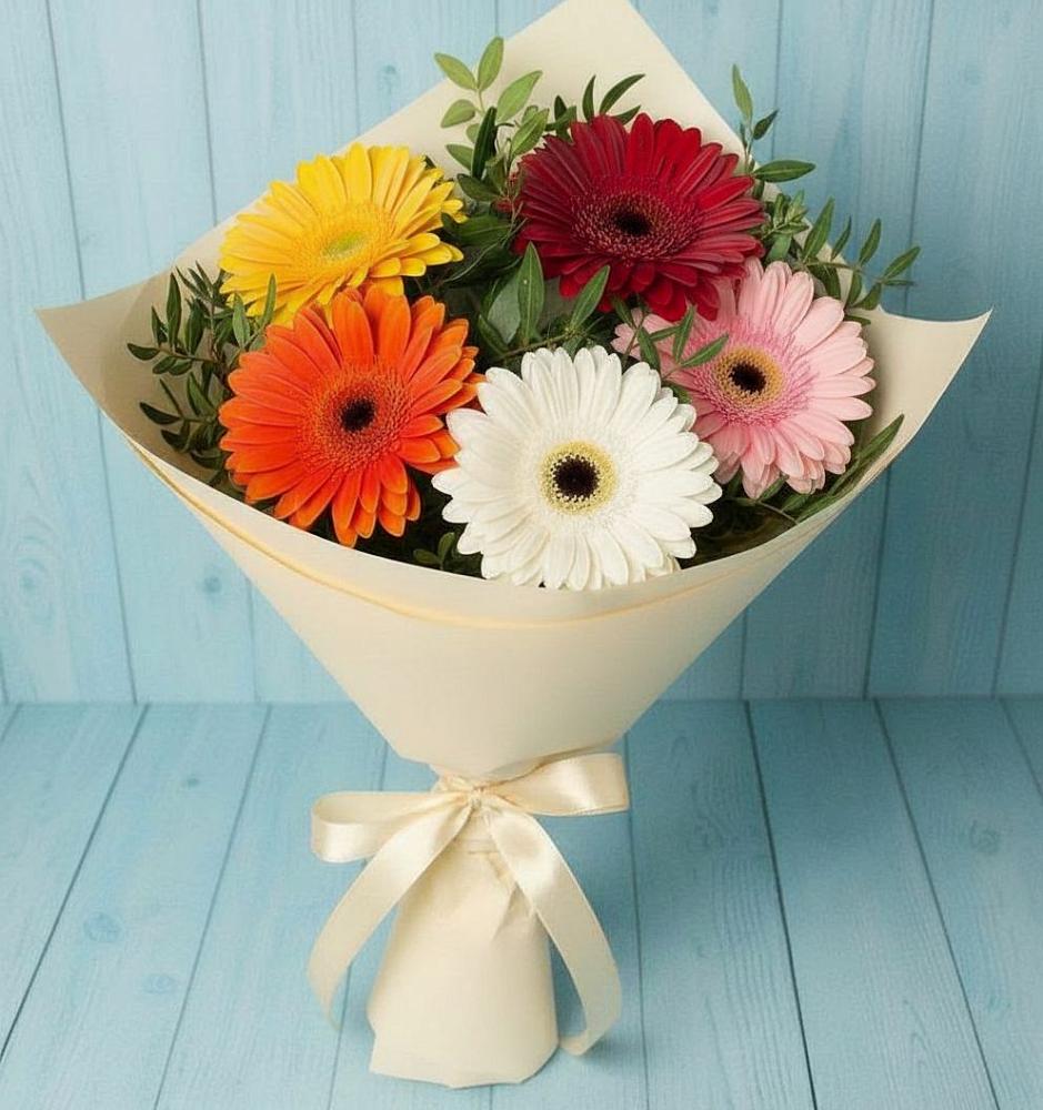 Букет цветов из: Герберы в Починки