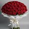 Букет 101 Красная роза Блэк Мэджик в Починки