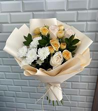 Букет цветов из:  Розы и Хризантемы в Починки