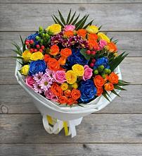 Букет цветов из:  Розы и Хризантемы в Починки