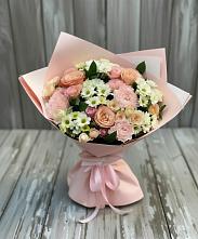Букет цветов из:  Гвоздики, Розы и Хризантемы в Починки