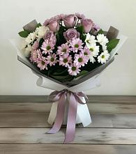 Букет цветов из:  Хризантемы и Розы #REPLACE_PRED# Починки