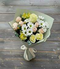 Букет цветов из:  Альстромерии, Розы и Хризантемы #REPLACE_PRED# Починки