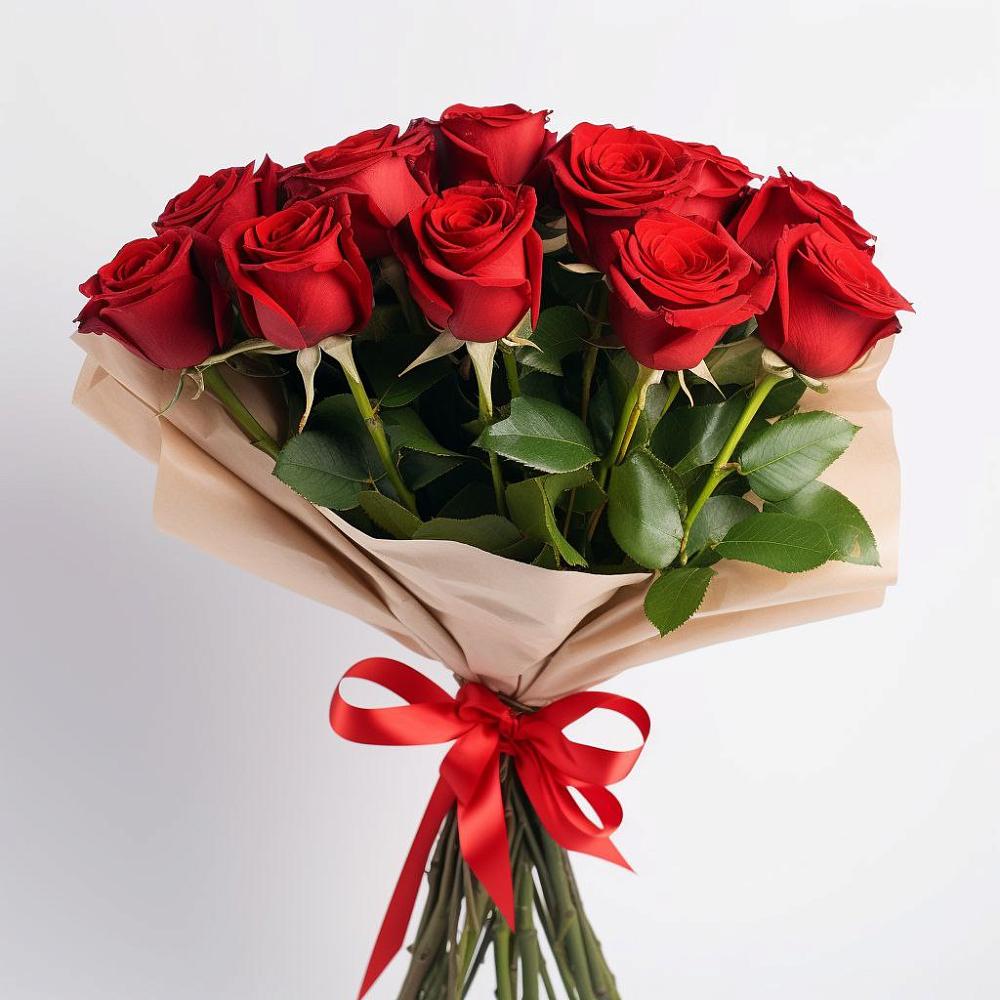 Букет 11 Красных роз Эдлесс Лав в Починки